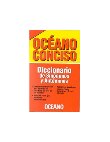 Oceano Conciso Diccionario De Sinonimos Y Antonimos