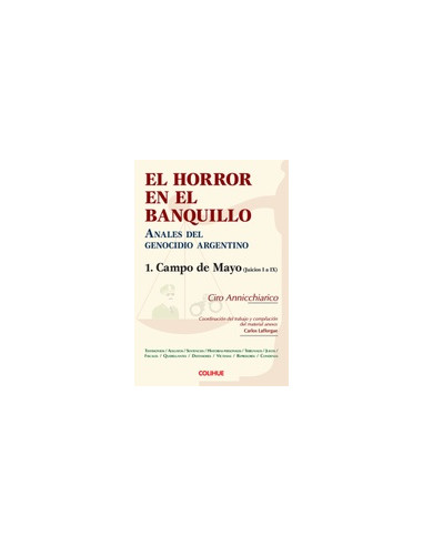 El Horror En El Banquillo
*anales Del Genocidio Argentino 1 Campo De Mayo Juicios I A Ix