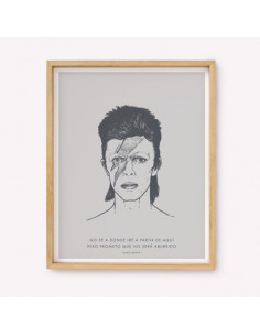 Serigrafia 39x49 Makers Bowie No Sera Aburrido