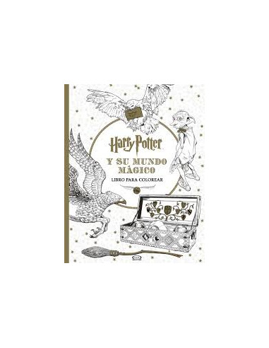 Harry Potter Y Su Mundo Magico Libro Para Colorear