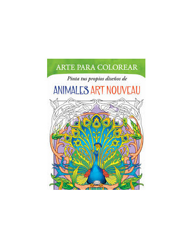 Arte Para Colorear Pinta Tus Propios Diseños De Animales Art Nouveau