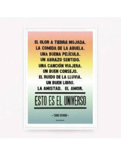 Poster 50x70 Esto Es El Univeso Tano Veron