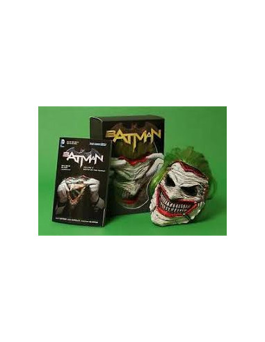 Mascara Batman: Death Of The Family Book And Joker Mask Set