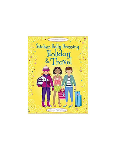 Sticker Dolly Dressing On Holiday And Travel