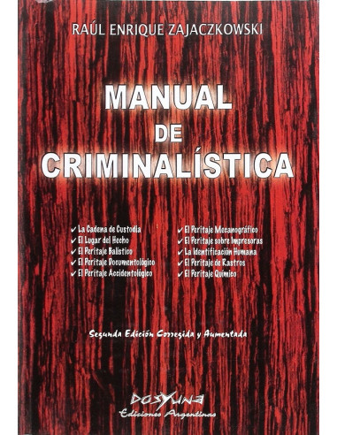 Manual De Criminalistica
