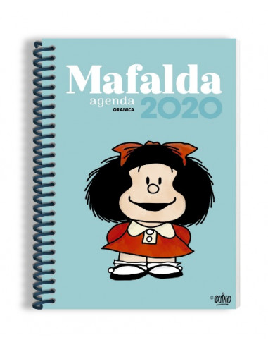 Agenda Mafalda 2020 Anillada Azul
