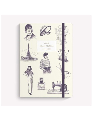 Cuaderno Cosido Punteado 15x21 Coco Chanel