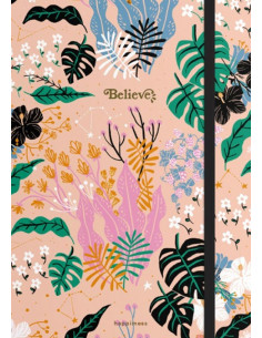 Cuaderno Cosido Punteado 15x21 Believe Botanico