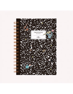 Cuaderno A5 Punteado 2019 Liniers Composition Td
