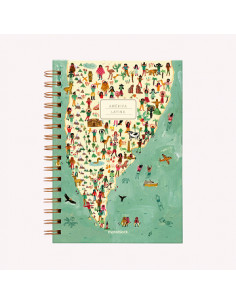 Cuaderno Anillado America Latina Rayado